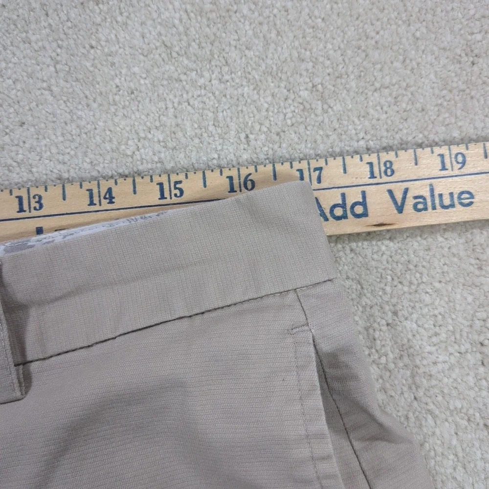 Tailorbyrd Collection Mens Size 34 Flat Front‎ Shorts Tan Khaki Golf Flamingo